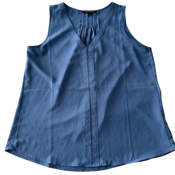 41 Hawthorn Breyson Pleated Blouse Women's Sz large Blue - Picture 1 of 7